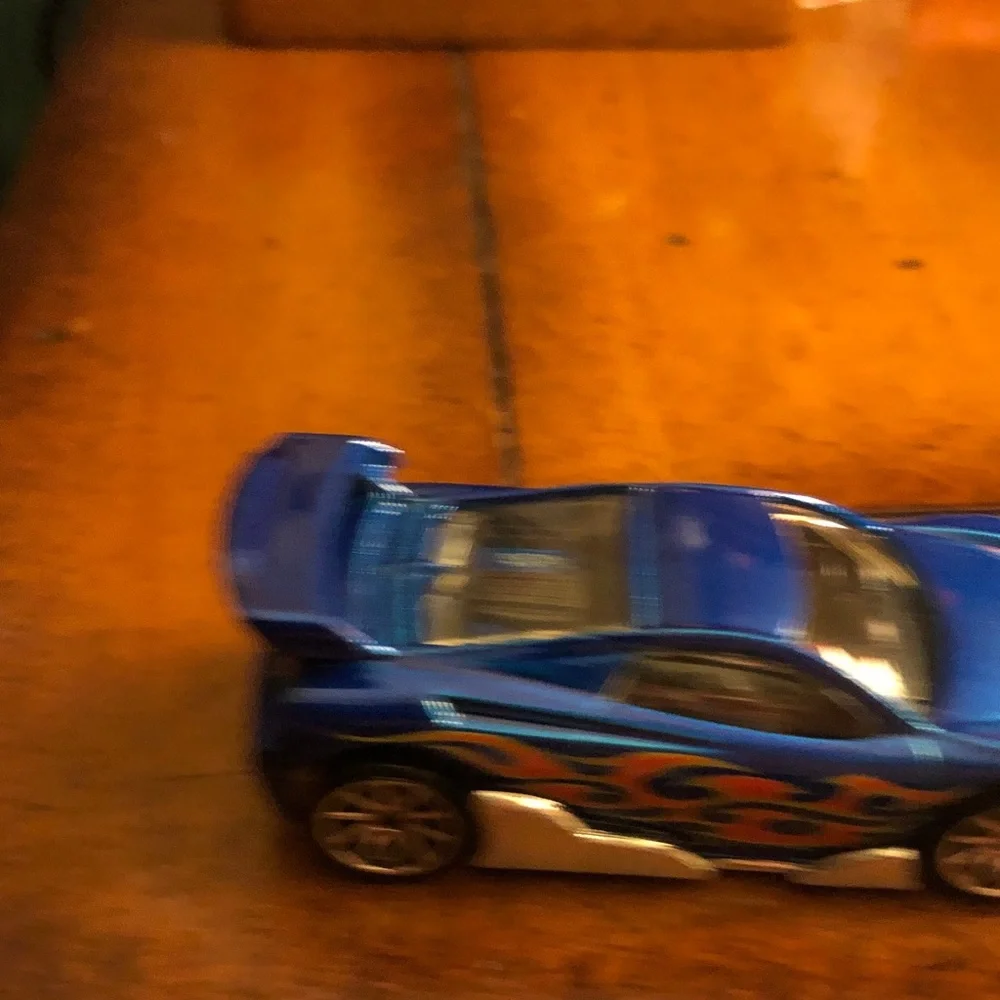Blue Kids Toy Car - Die-Cast Racing Vehicle